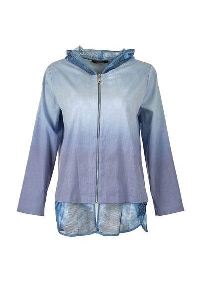 Ysatis Jachetă de damă Jean cu glugă cu mânecă lungă - cu fermoar 24241000137