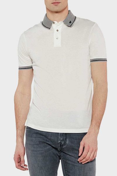 Emporio Armani Stretch Cotton Regular Fit Buttoned Polo Neck t Shirt Men's Polo Neck t Shirt Em 000852
