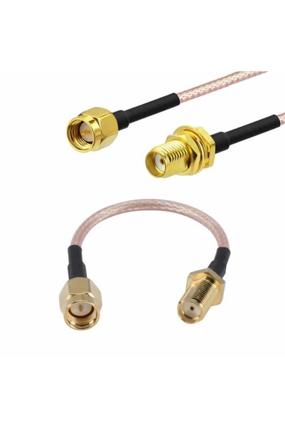 ROBİZ Rg316 10cm Sma Erkek Dişi Kablo Rf Uzatma Kablosu 50 Ohm 0-6ghz Koaksiy...