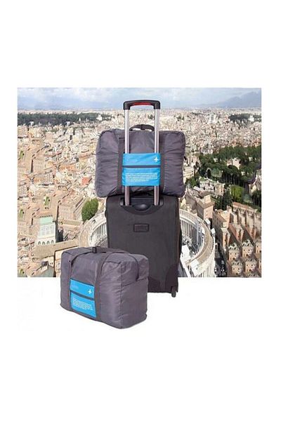 Generic 2pcs Foldable Waterproof Polyester Lightweight Travel Handbag Luggage Storage Bag
