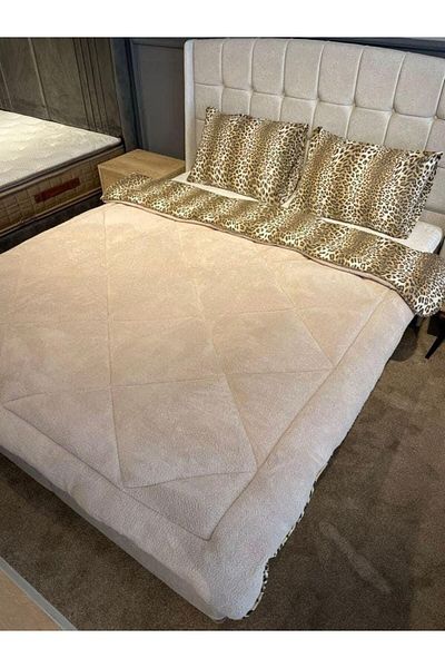 GALAWARRA Welsoft Cotton Double Sided Double Duvet + 2 Pillowcase Set