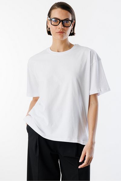 GENIUS STORE Tricou 100% Okra - Femei, potrivire relaxată și ruptură