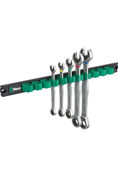 wera Elz 05020015001 9631 Magnet Stripe 6000 Joker 2 Ratchet Combined Key Set, 6 Piece Fr