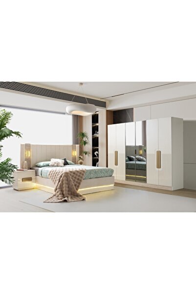 AYDINEV ZEN MDF BAZALI YATAK ODASI TAKIMI