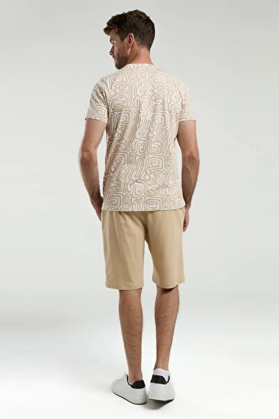 Arnetta 100% бавовна, велосипедний комір, короткий рукав, чоловічий футболка, шорти, піжама, комплект