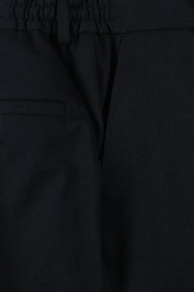 Jakamen Παντελόνι από μάλλινο ύφασμα Dark Navy Blue Comfort Fit με ελαστική μέση