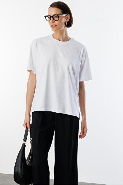 GENIUS STORE 100% бавовняна футболка - жіноча, вільний крій та розрізи