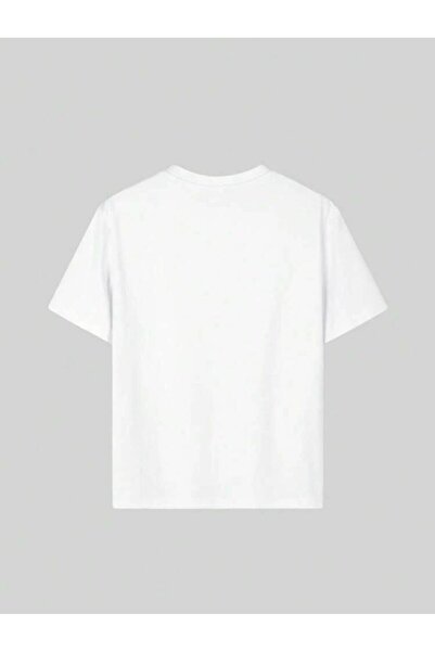 SELENA BUTİK Unisex White T-Shirt Gray Shorts Top Bottom 2 Piece Set