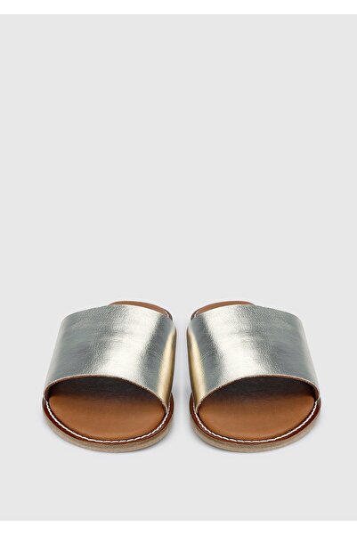 Provoq Γυναικείες Παντόφλες - Χρυσό Δερμάτινο