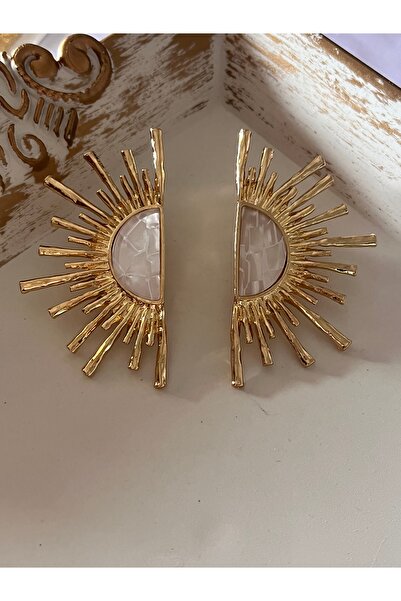 Aka Marka gold güneş küpe