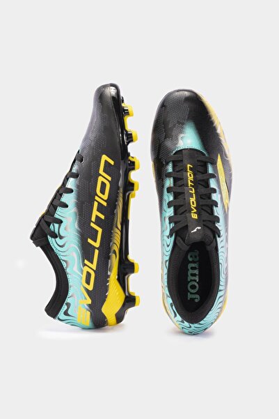 Joma Evolution 2401 Evow2401Fg Black & Yellow & Turquoise Men's Football Cleats