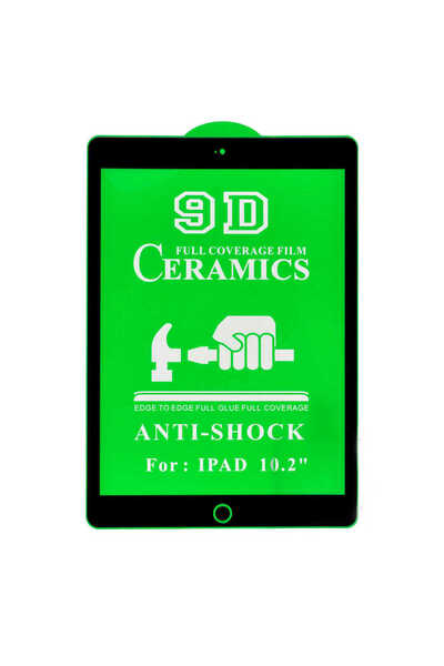 VARDAR AKSESUAR iPad 10.2 2021 (9Th Generation) Compatible Vrdr Tablet Ceramic Screen Protector-Black