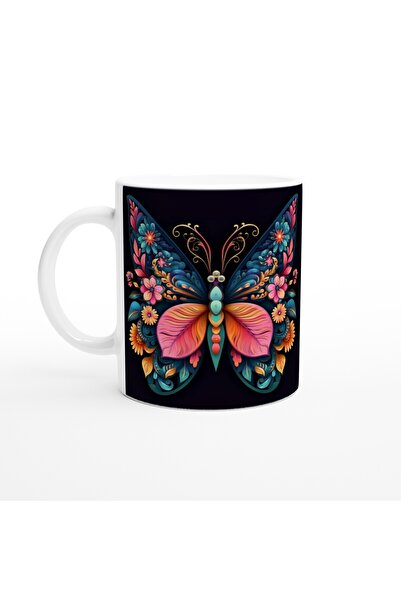 Wisdom Rain كوب فراشة أنيق مع أجنحة زهرة