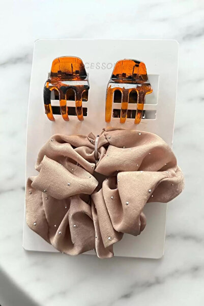 Vitastyle Brown Tones Leopard Patterned Set of 2 Latch Buckle and Bagel Buckle