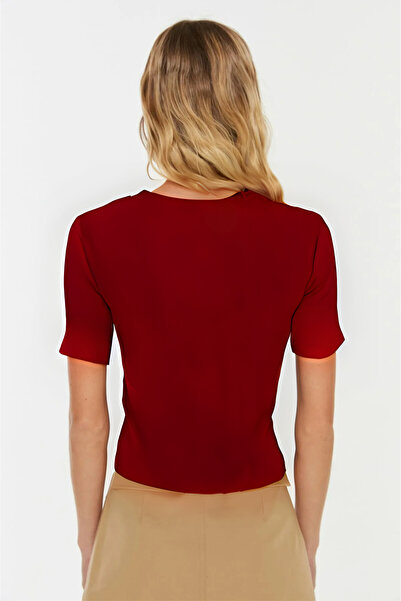 Modark Жіноча блуза з капюшоном і підкладкою бордового кольору