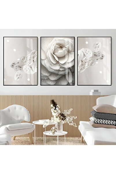 Harika bir ev Hari̇kabi̇rev | Soft | Rose Combination (Elegant) | Framed Glas...