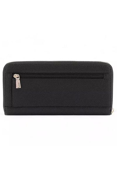 Guess Laurel Slg Large Zip Around Dámská černá peněženka Swbg8500146-bla