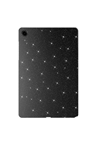 VARDAR AKSESUAR Galaxy Tab S7 T870 Glittery Glossy Look Compatible Vrdr Tablet Cotton Case-Silver