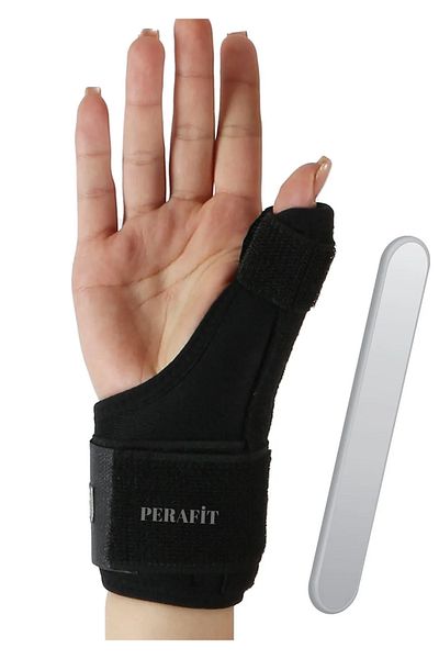 teknotrust Hand Wrist Splint with Metal Support for Broken, Dislocated and Pains - Thumb Stabilizer Quervain