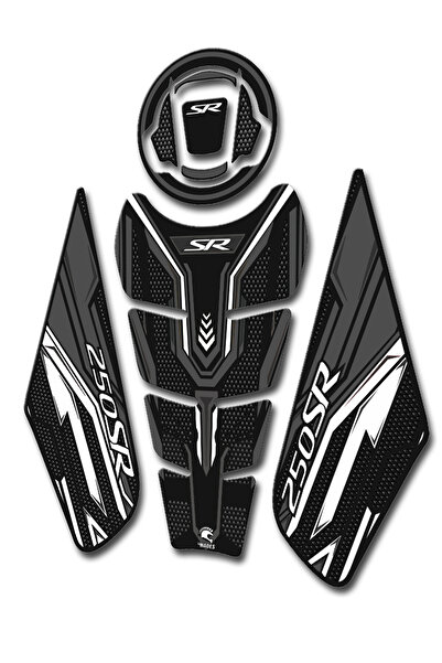 hades motosiklet aksesuarları Cfmoto 250sr Uyumlu Tank Pad Seti Gri