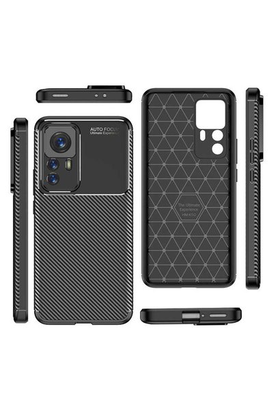 VARDAR AKSESUAR Mi 12t Pro Case Vrdr  Silicone Cover - Black