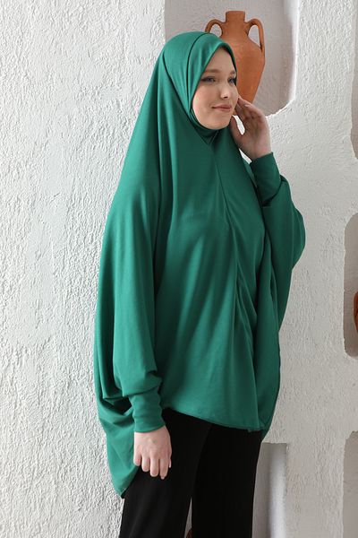Defkay Έτοιμο πρακτικό μανίκι Hijab σουφλέ κασκόλ