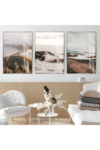 Harika bir ev HARİKABİREV|SOFT|KAHVE TONLAR GÖL-DAĞ MANZARA KOMBİNİ (brown) |...