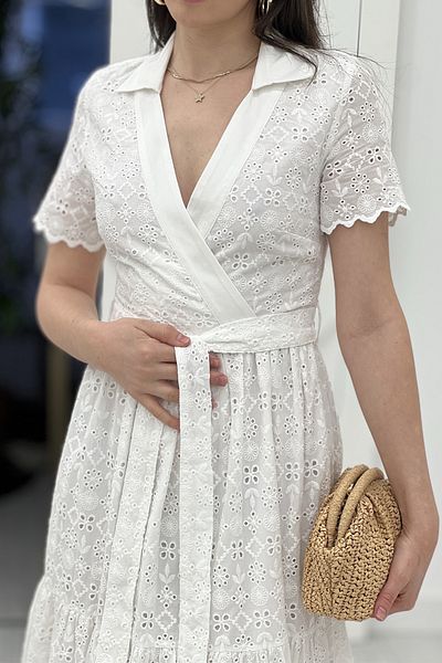 Suzi ROCHIE FEMEIE 100% BUMBAC MÂNECĂ SCURTĂ LUNGIME MIDI FISTO 4S14298