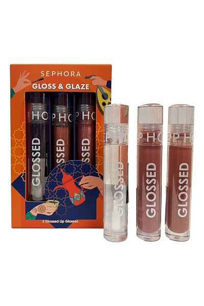 SEPHORA COLLECTION Gloss & Glaze Lip Set High-Shine Hydrating Lip Gloss & Smooth Glaze Balm