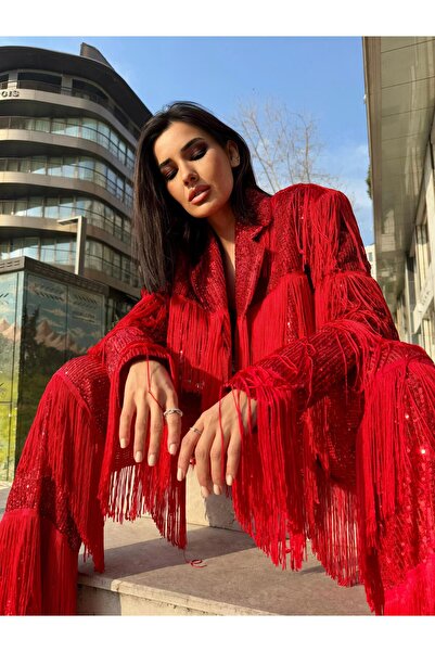 Rheme And Fons Özel Tasarım Couture El Işçiliği Siyah Abiye Ceket