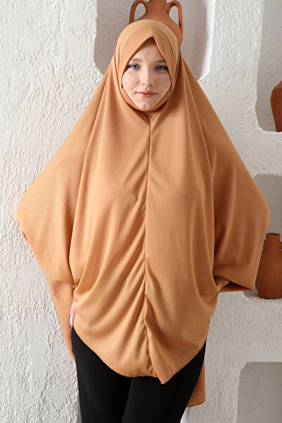 Defkay Hazır Pratik Tesettür Kollu Sufle Eşarp Hijab