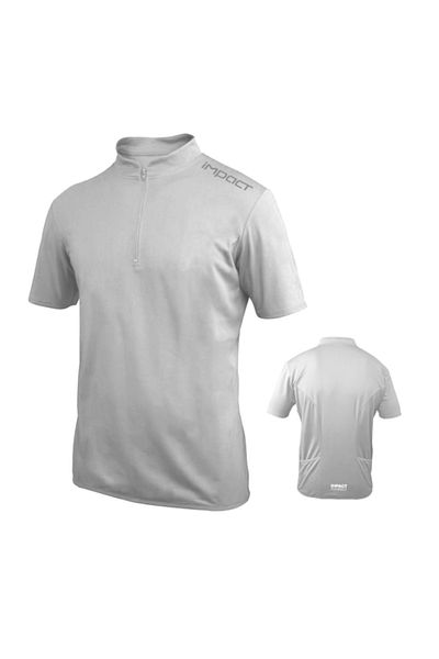 HSGL L-Grey Cycling Sports Running Jersey Reflective T-Shirt Novi
