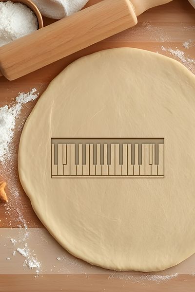 oalpo Piano Cookie Mold, Dough Shaper, Biscuit Mold, Easy Cutting Tip