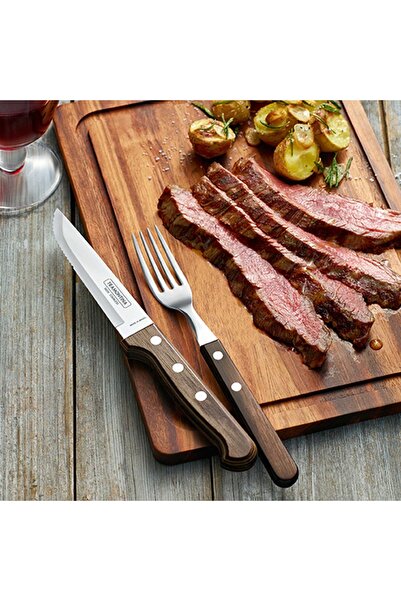 TRAMONTINA Set of 6 brown Gaucho Tramontina forks 29899161