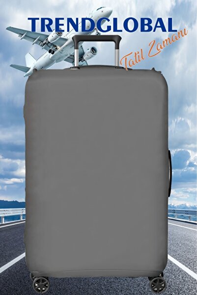 Trendglobal غطاء حماية لحقيبة الأمتعة باللون الرمادي