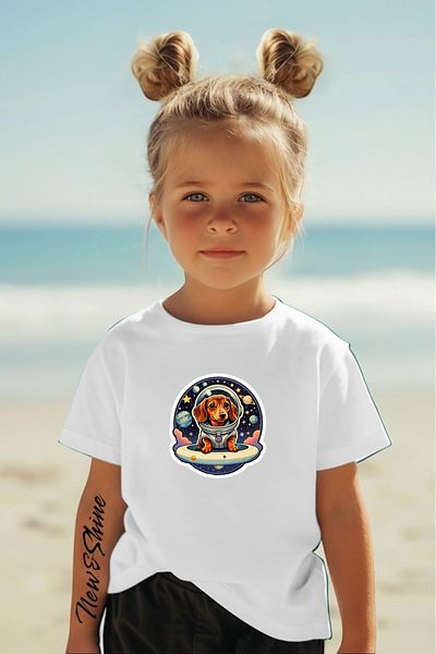 New Shine ΠΑΙΔΙΚΟ T-SHIRT OVERSIZE ΑΣΤΡΟΝΑΥΤΗΣ ΣΤΟ ΔΙΑΣΤΗΜΑ