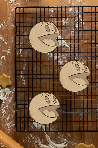oalpo Pacman Cookie Mold, Dough Shaper, Biscuit Mold, Easy Cutting Tip