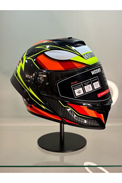 WOSEN Ws-202 Güneş Gözlüklü Çene Kask Açılır Şeffaf Vizörlü G1