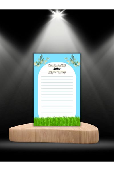 Özcan Toptan Tuhafiye Nature Patterned Notepad | Note Paper | Memo Pad