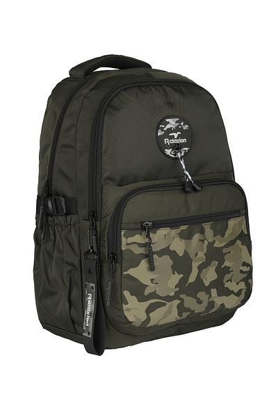 RKY SERENITY Relaxion New Season Camouflage Λεπτομερές σχολικό σακίδιο πλάτης κατάλληλο για καθημερινή χρήση