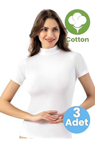 Tezzgelsin Women's 3-Pack Short Sleeve Half-Thigh Tank Top T-Shirt