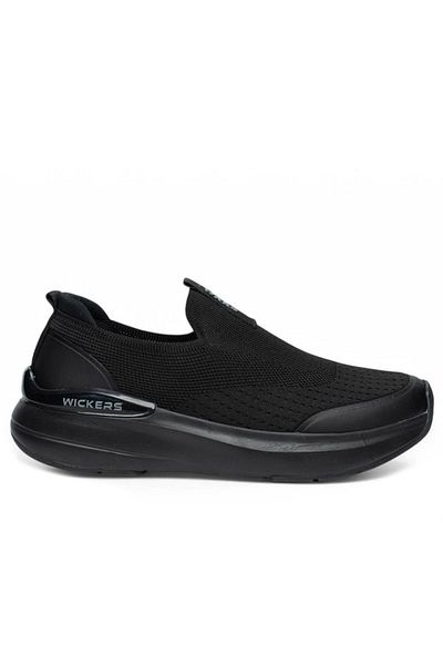 Wickers 807 Men's Black Knitwear Comfortable Sneaker