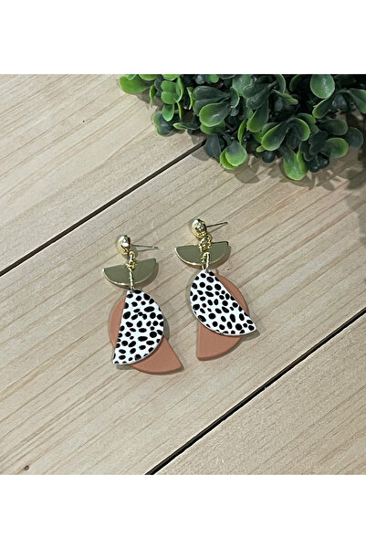 Tudivanyu Aksesuar Geometric Shaped Dangle Retro Earrings