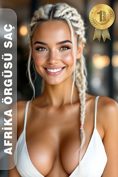 TAM TARZ African Braid - Fiber Synthetic Hair for Rasta and Box Braid / White