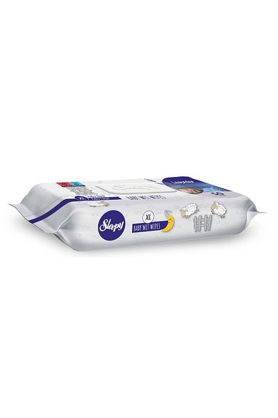 SAVA HOME COLLECTİON Sleepy XL Lavender Scented Baby Body Cleaning Wipes 50 Sheets