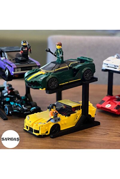 SARIBAŞ TEKNOLOJİ Speed Champions Yapım Oyuncakları - Model Araba Uyumlu 2 Ka...