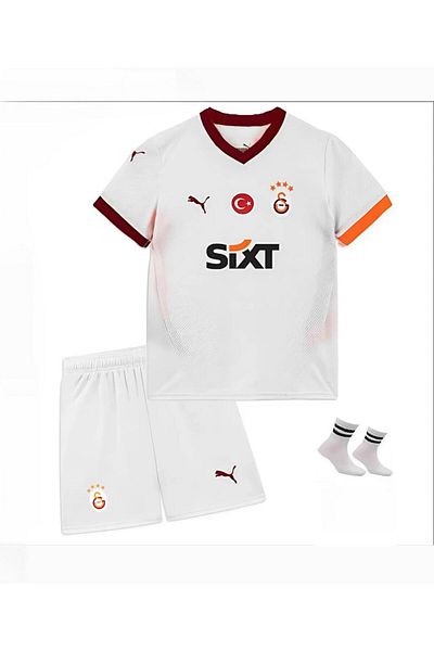 FOLKLORİST Galatasar y~~Anonymous*White- Set de 3 tricouri de fotbal pentru copii de sezon nou