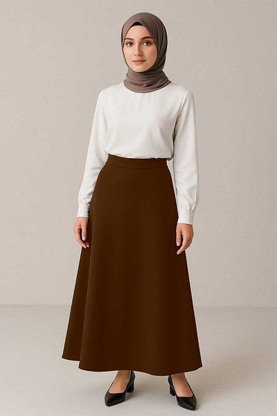 markatrend Scuba Fabric Bell Skirt
