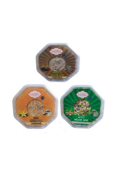NAZHEL Bomba Halva 3 Different Flavors in One (Plain-Cocoa-A.Pistachio)