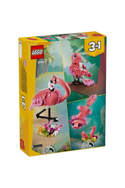 LEGO ® Creator 3 v 1 Divoká zvířata: Růžový plameňák 31170 - Stavebnice pro 8+ (288 kusů)